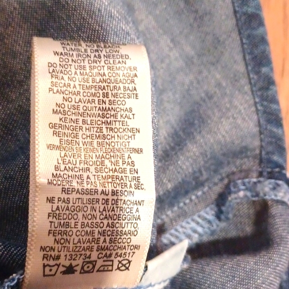 Cloth and Stone chambray tunic dress, denim look, size Small - Picture 7 of 9